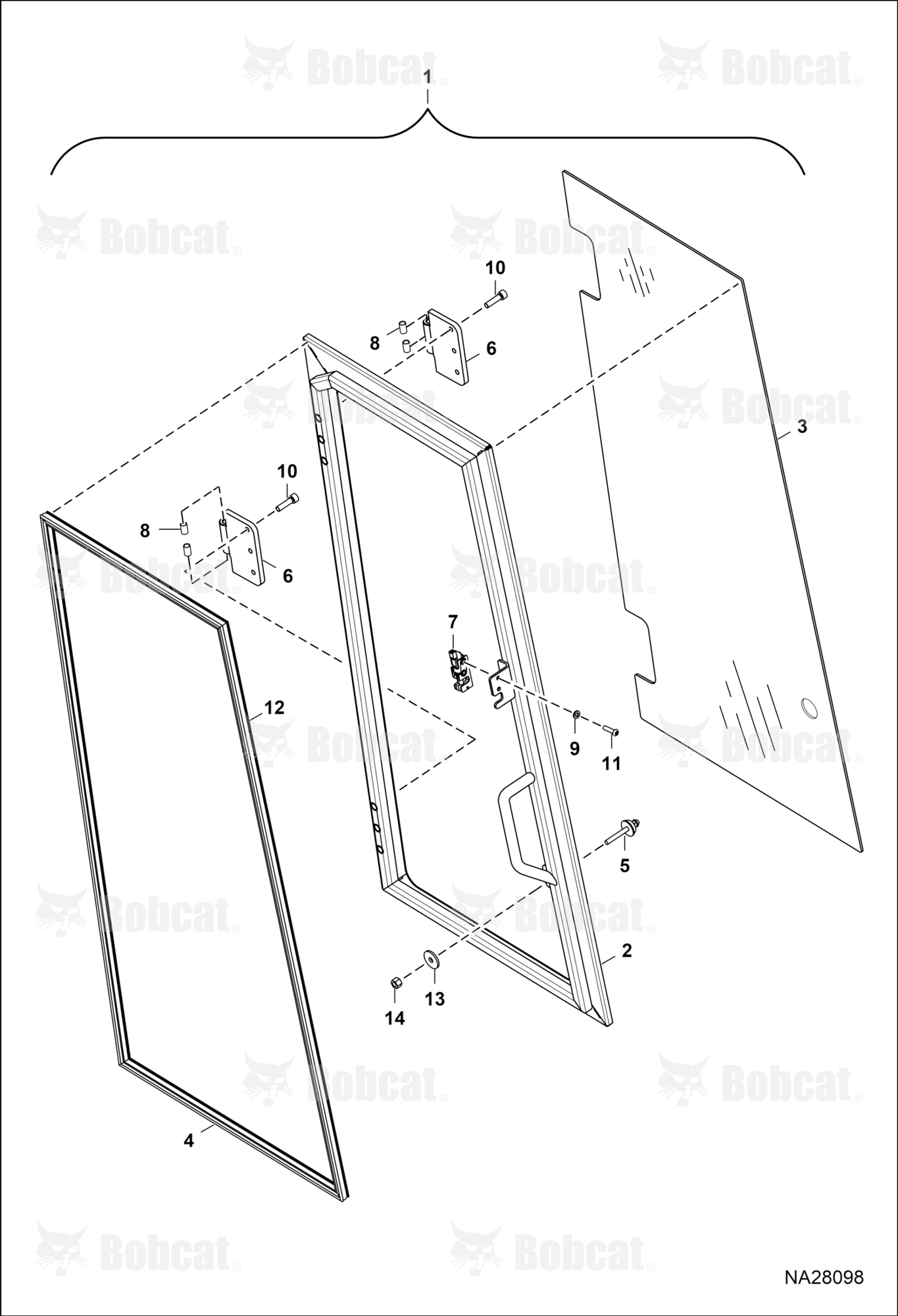 Operator CAB (RH Window Assembly)