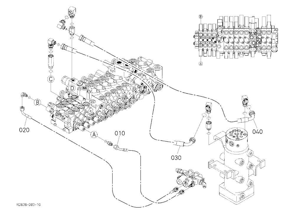 Oil Piping (Angle Blade 1) [Angle Blade Type]