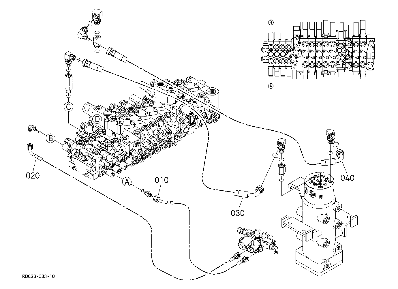 Oil Piping (Angle Blade 1) [Angle Blade Type]