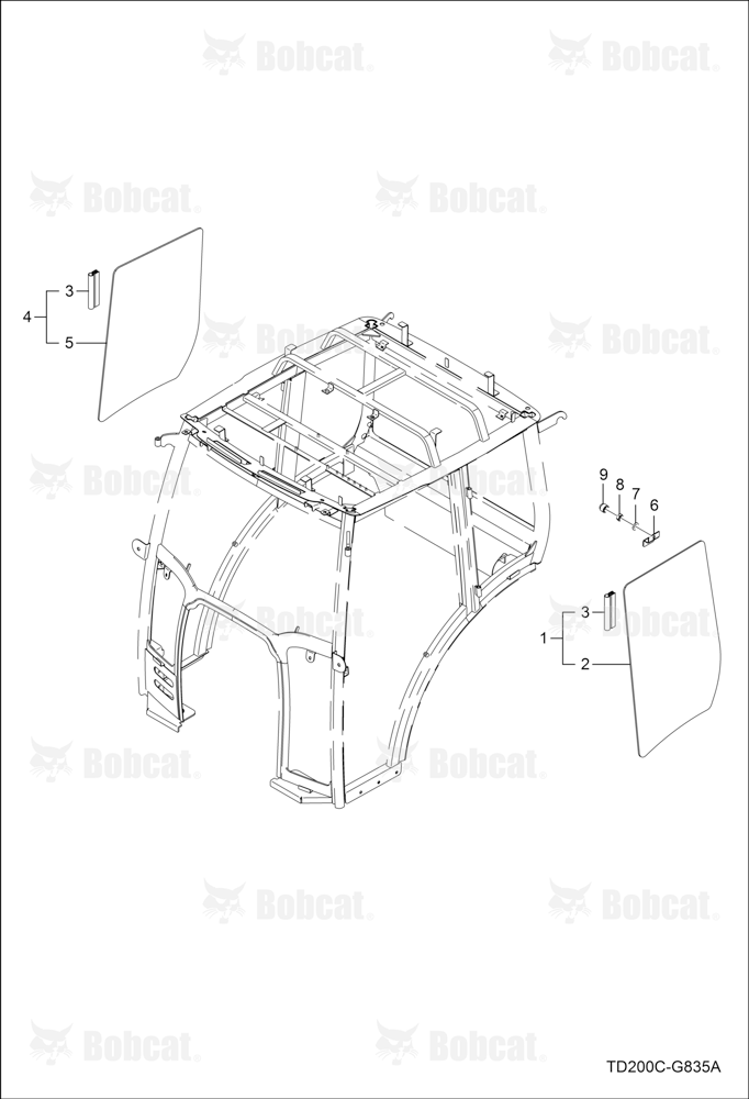 Side Glass Group (Cab)