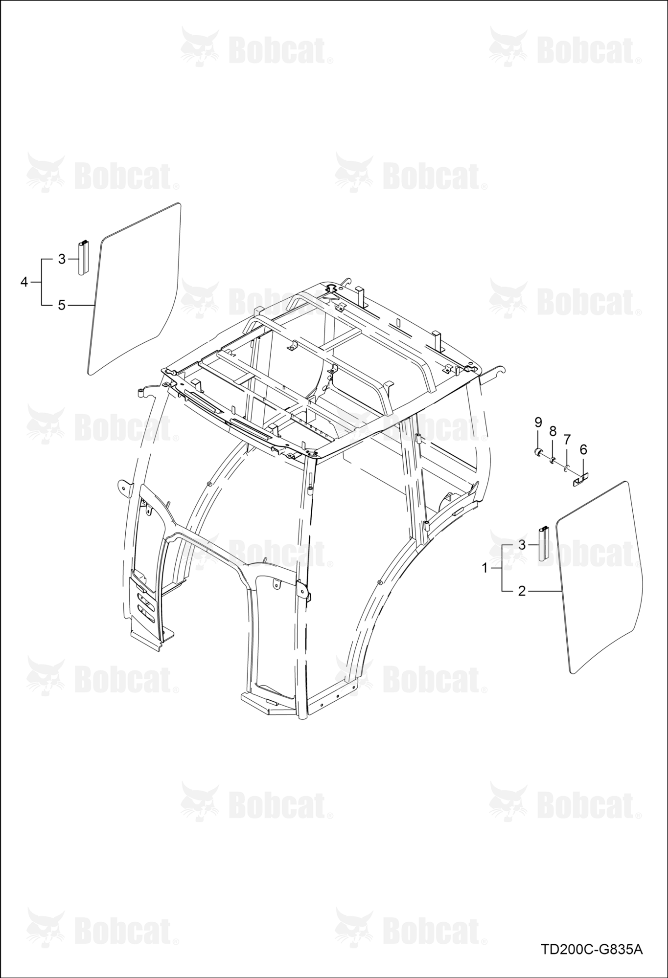 Side Glass Group (Cab)