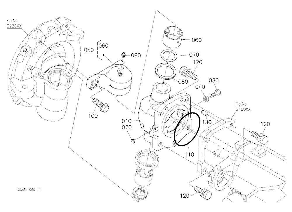 Bevel Gear Case Rh