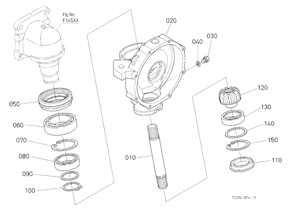 Front Axle Case Lh
