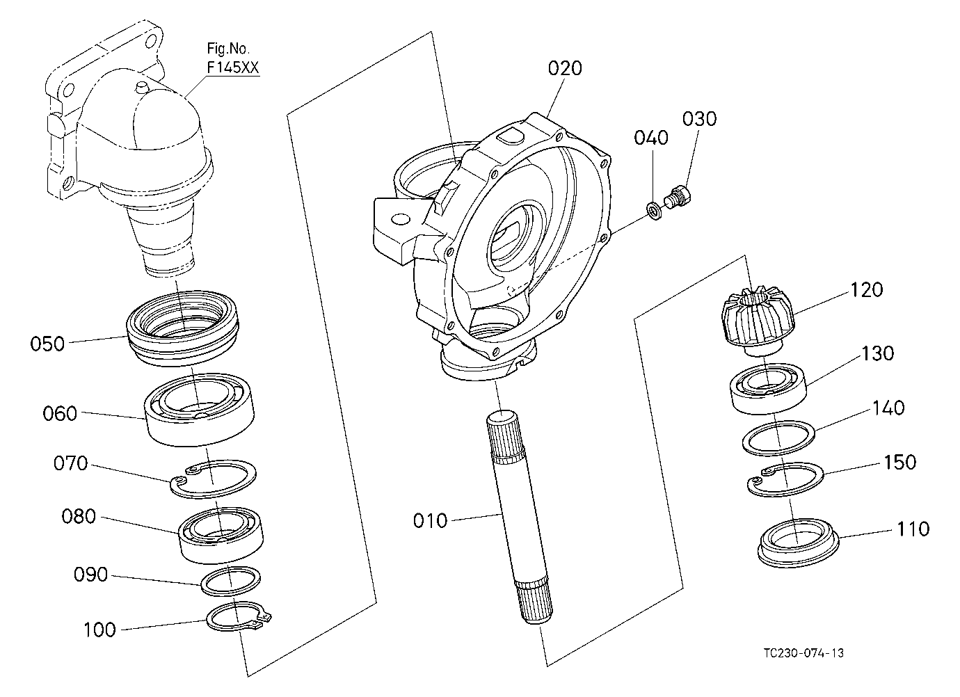 Front Axle Case Lh