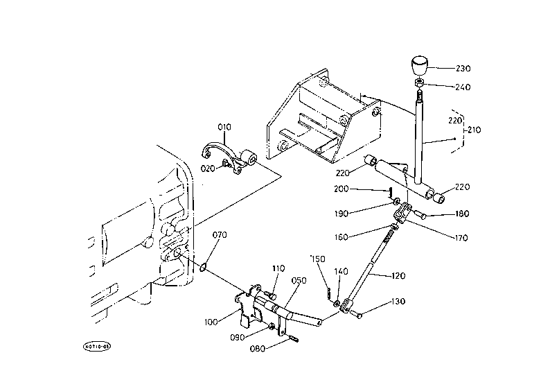 Front Wheel Drive Lever [A][Ca] With Cab