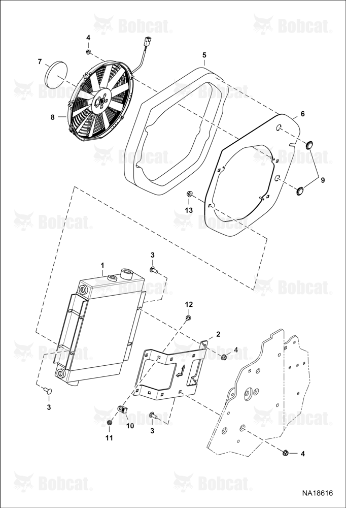 Hydrostatic Circuitry (Cooler Mounting)