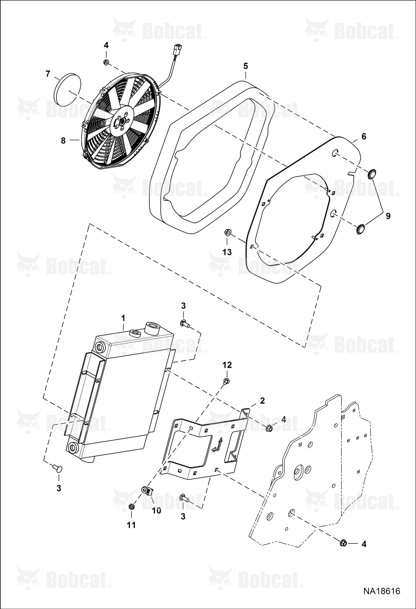 Hydrostatic Circuitry (Cooler Mounting)