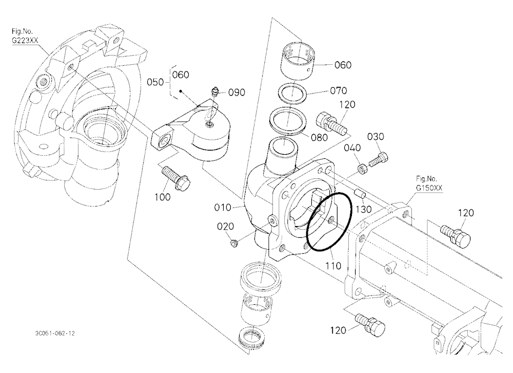 Bevel Gear Case Rh