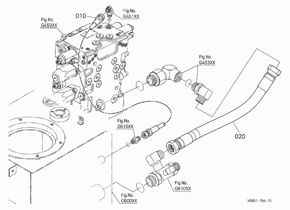 OIL PIPING (CONTROL VALVE)