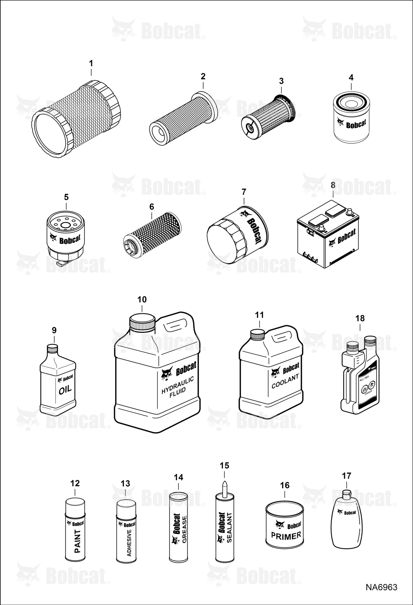 Maintenance Items (Service Parts)
