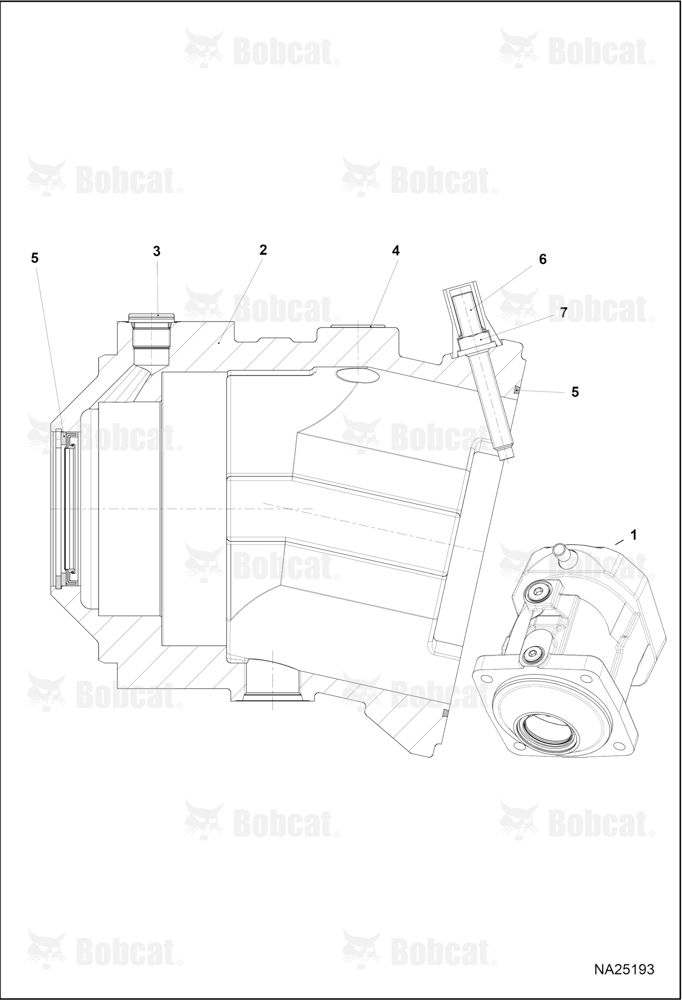Hydrostatic Motor (Housing)  B53C12001 & Above