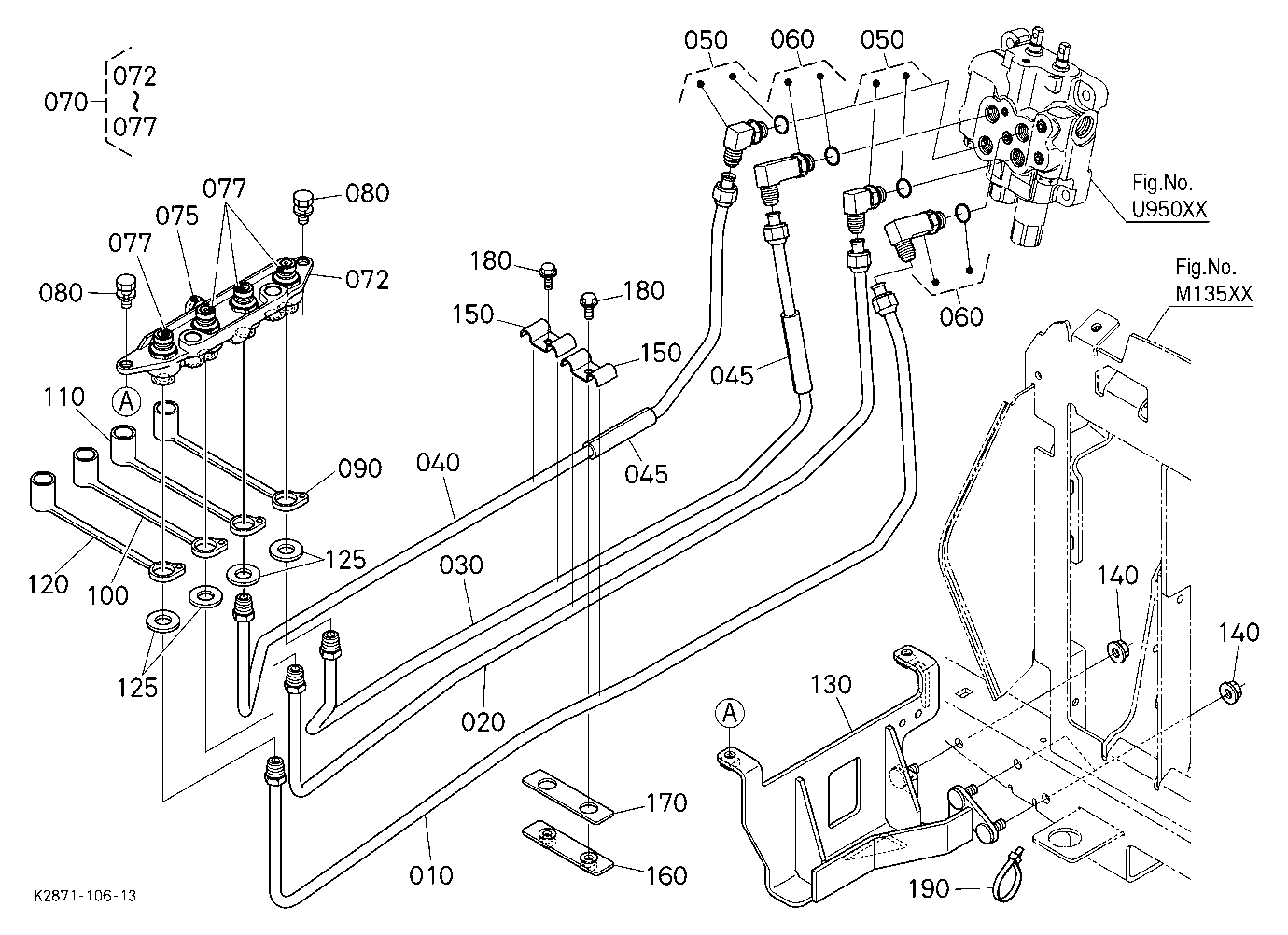 Front Control Valve Kit (Pipe/Quick Coupler) [Opti
