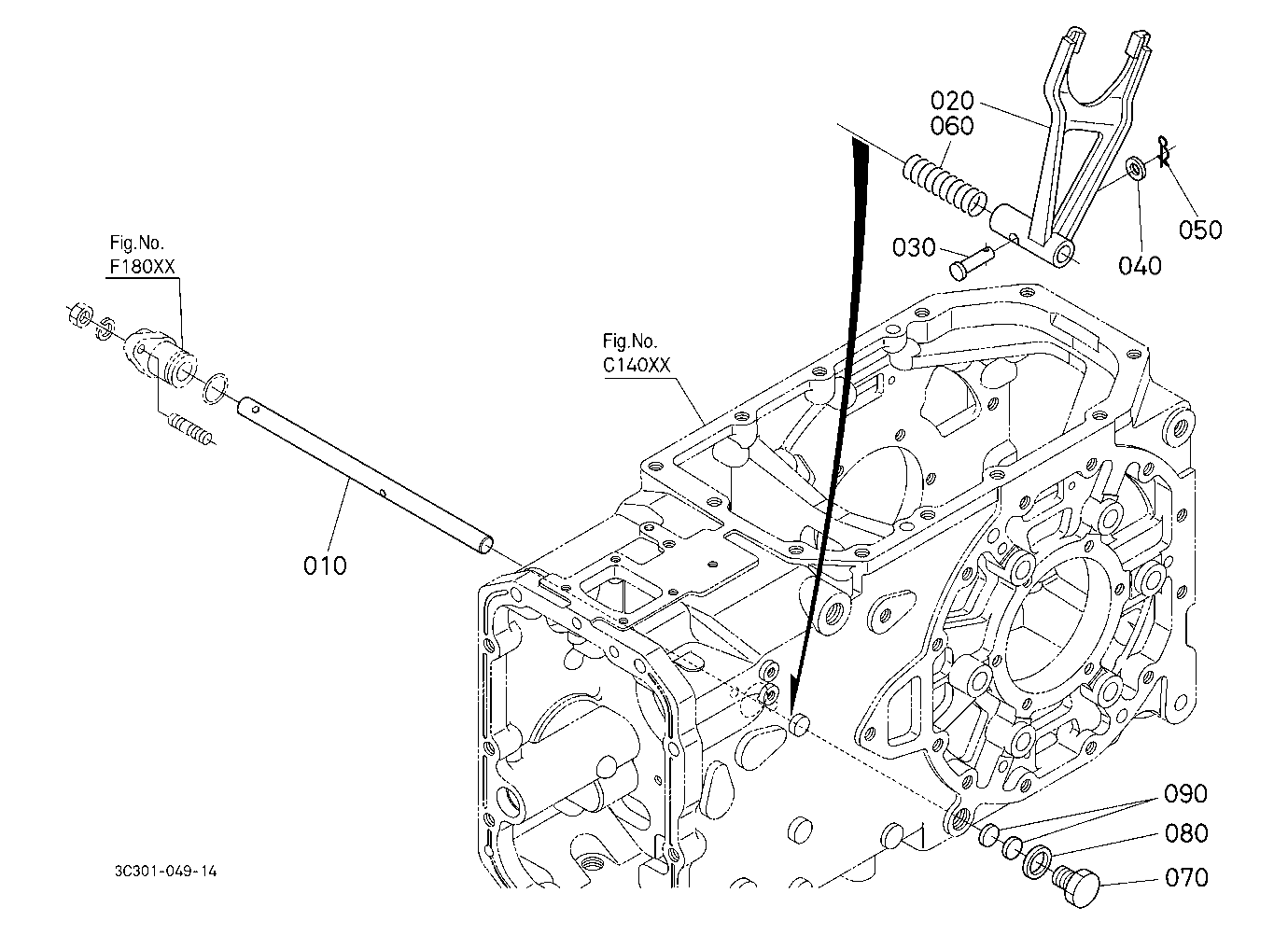 Differential Lock Shift Fork