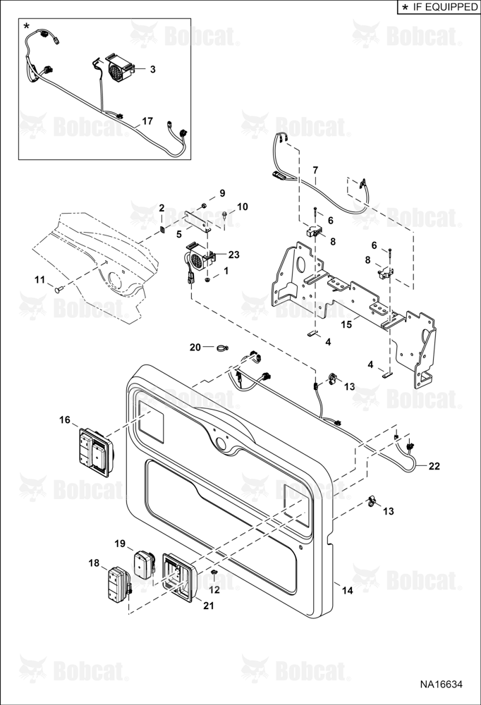 Engine Electrical Circuitry (Rear Lights & Back-up Alarm) (Euro Tail Lights)