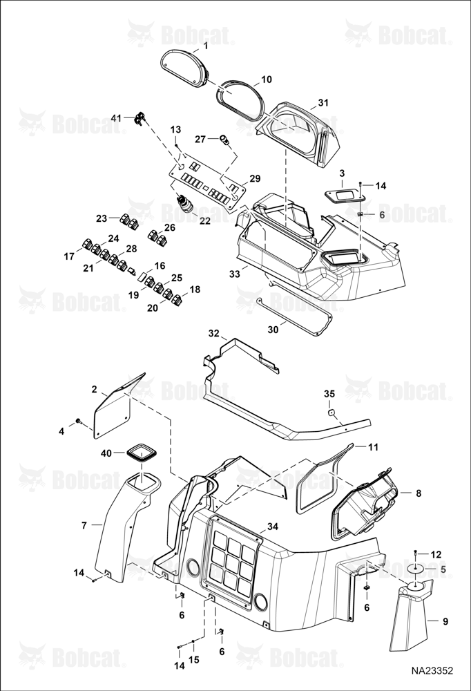 Operator Controls (RH Console) (W/O HVAC) (SPS) B5PZ11001 & Above