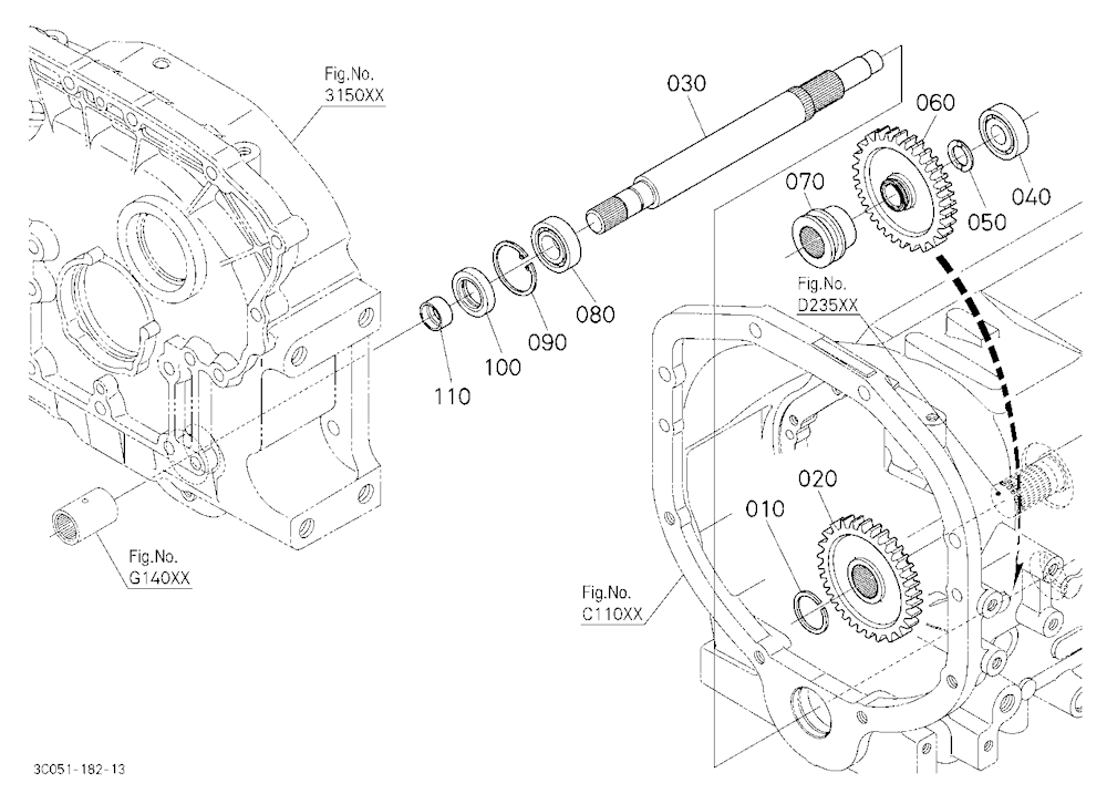 Drive Shaft (Middle/Rear)