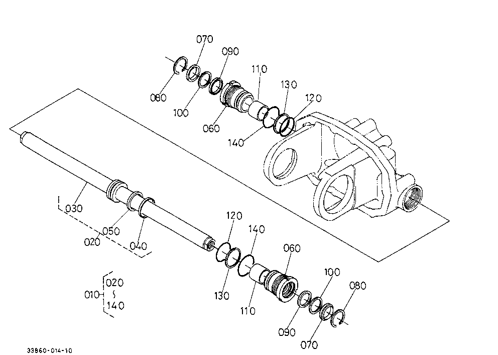 Steering Cylinder [Old Type] [Component Parts]
