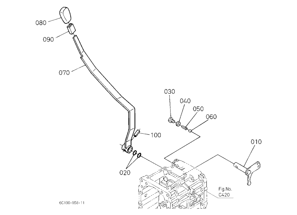 Front Wheel Drive Lever