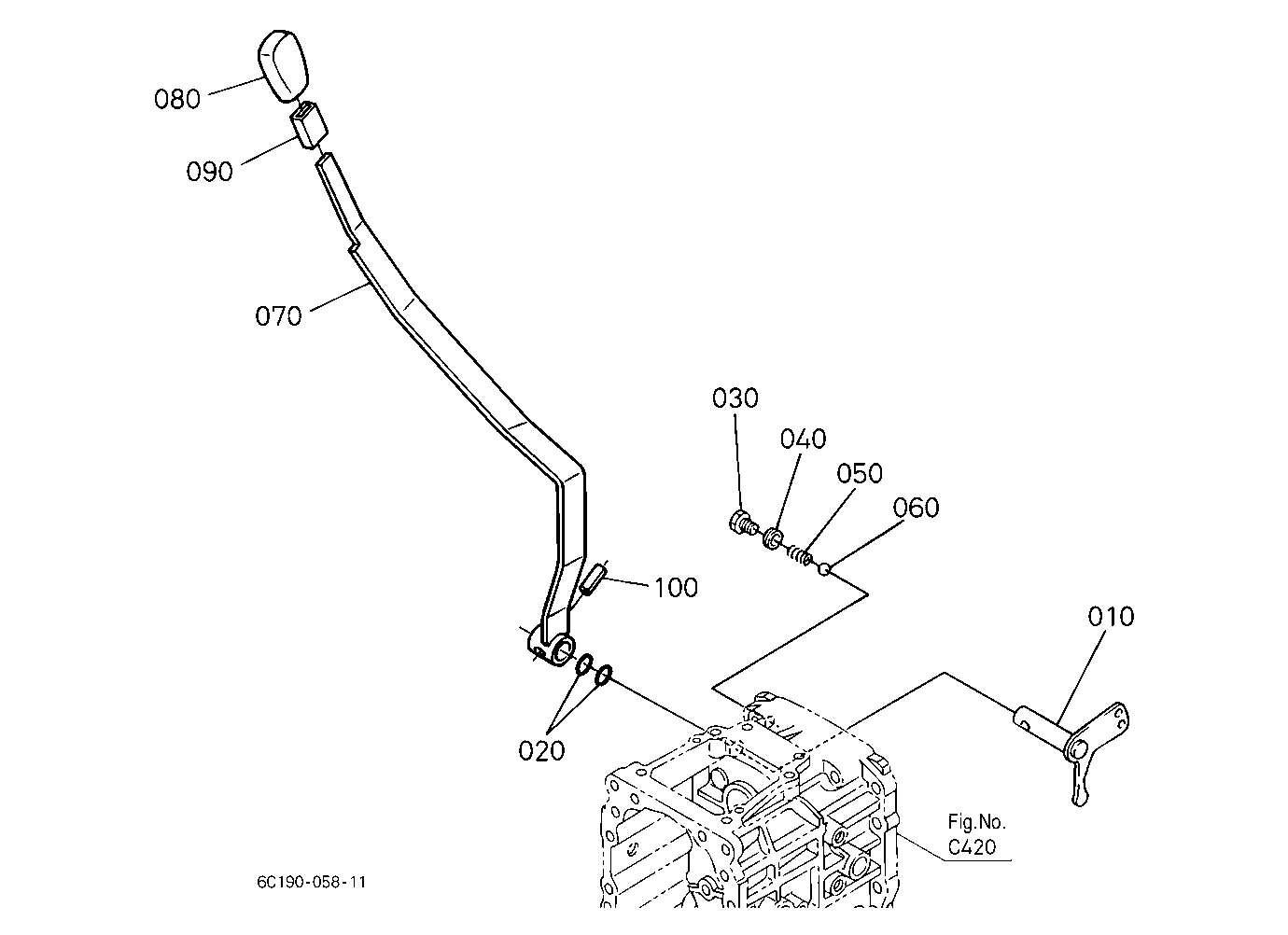 Front Wheel Drive Lever