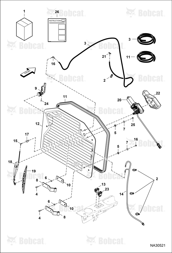Wiper Heated Rear Window Kit