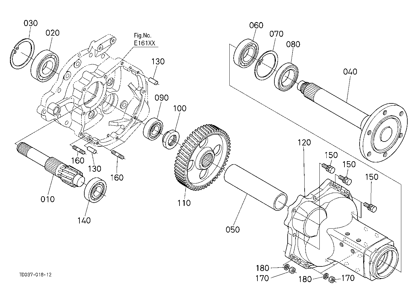 Rear Axle Lh