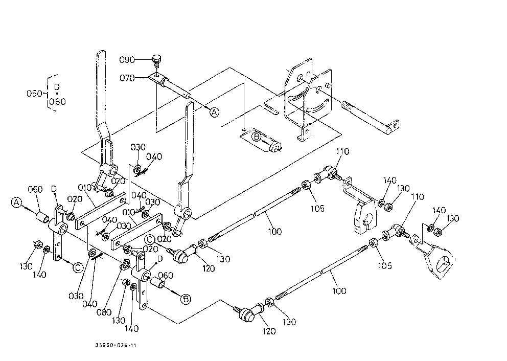 Draft And Position Control Rod