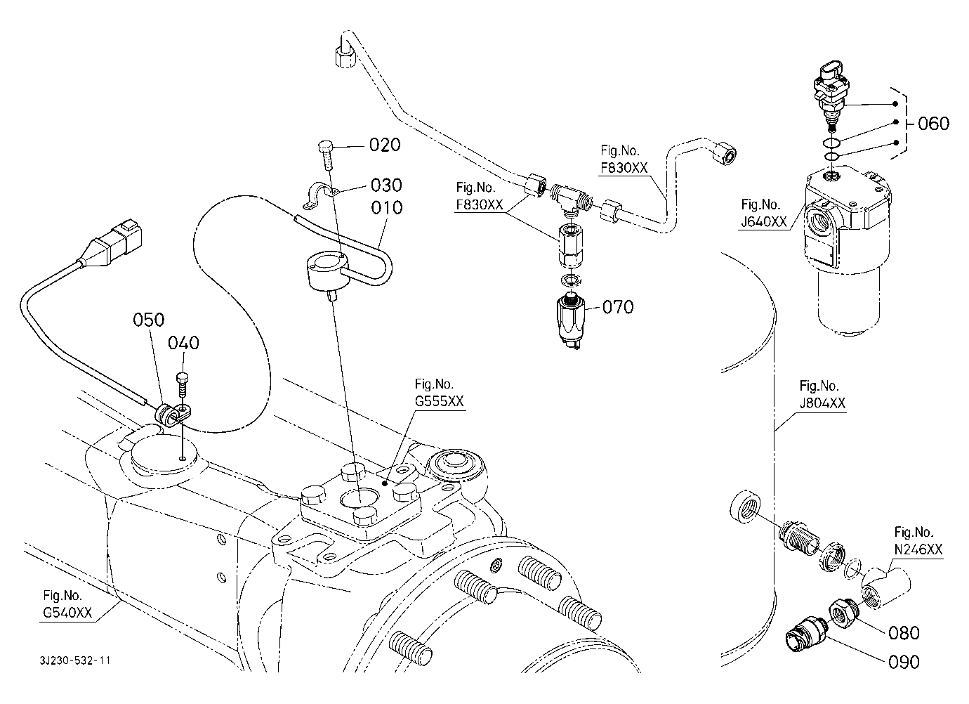 Switch/Sensor [Front Axle:Heavy Duty Type] [With A