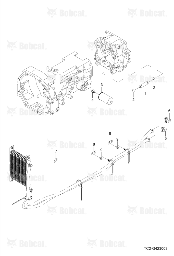 HST Hydraulic Line Group