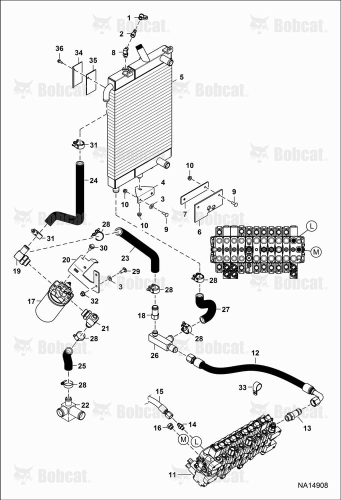 Hydraulic Circuitry (Cooler)(Filter)