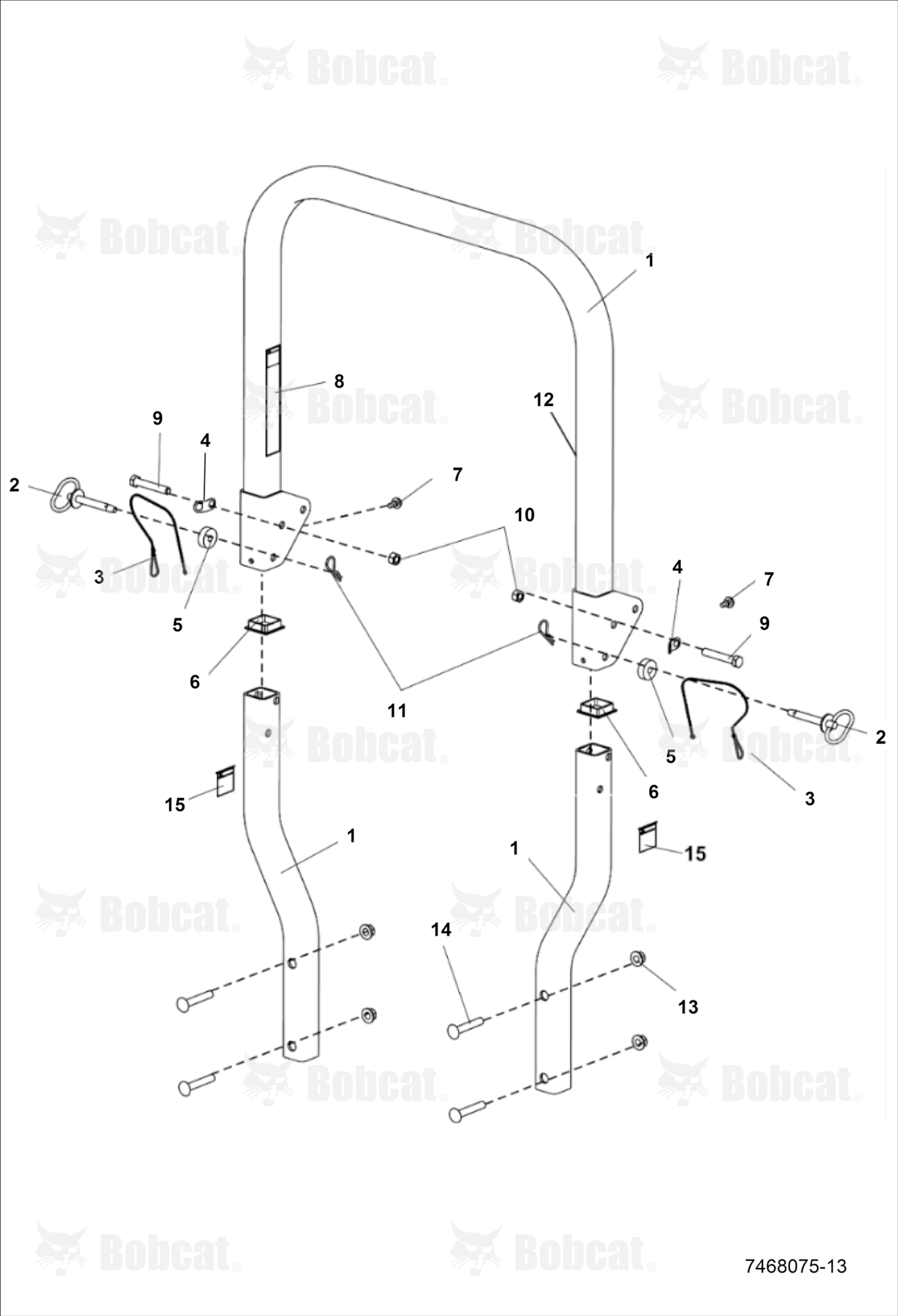 Folding ROPS