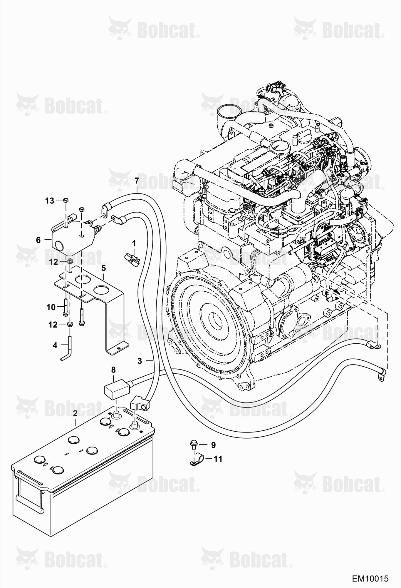 Engine Electrical Circuitry (Engine Starting & Charging) (140 Amp-hour Battery)