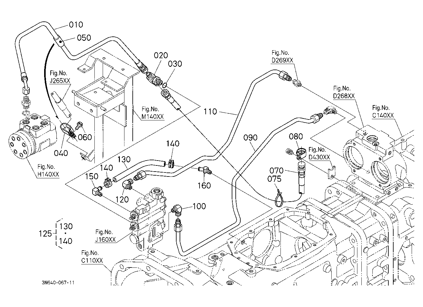 Hydraulic Oil Line (Steering/Pto) [Except Dual Spe