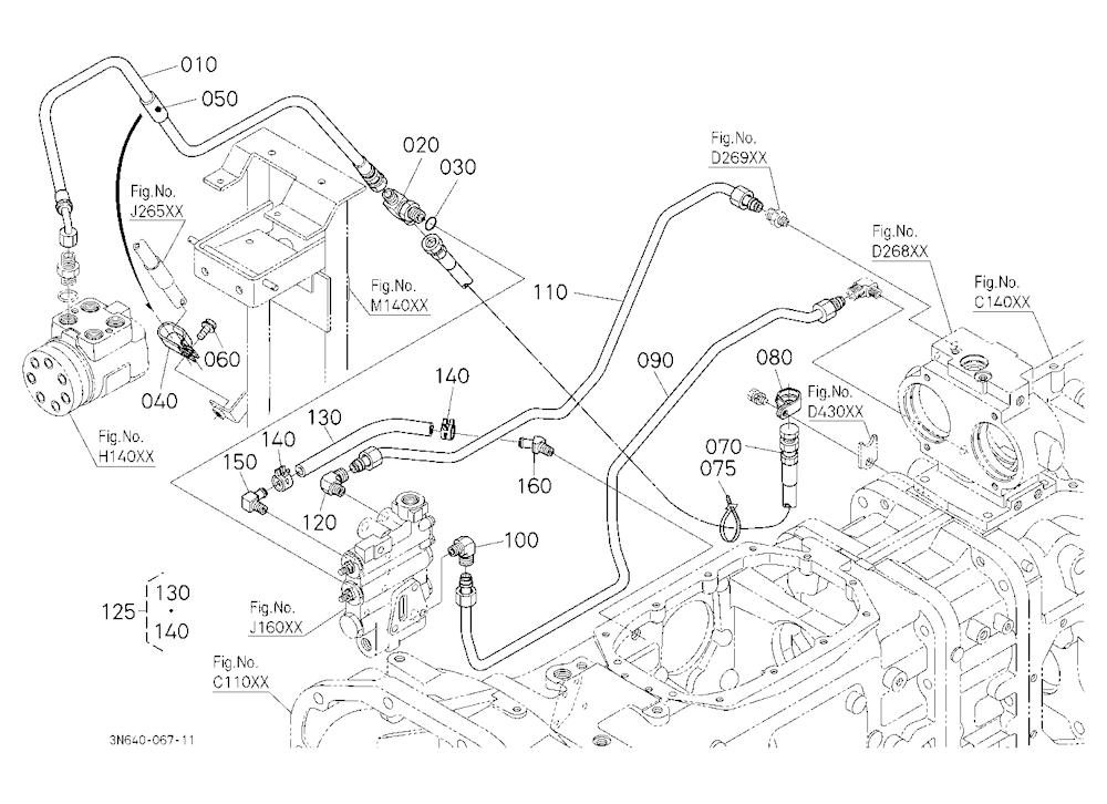 Hydraulic Oil Line (Steering/Pto) [Except Dual Spe