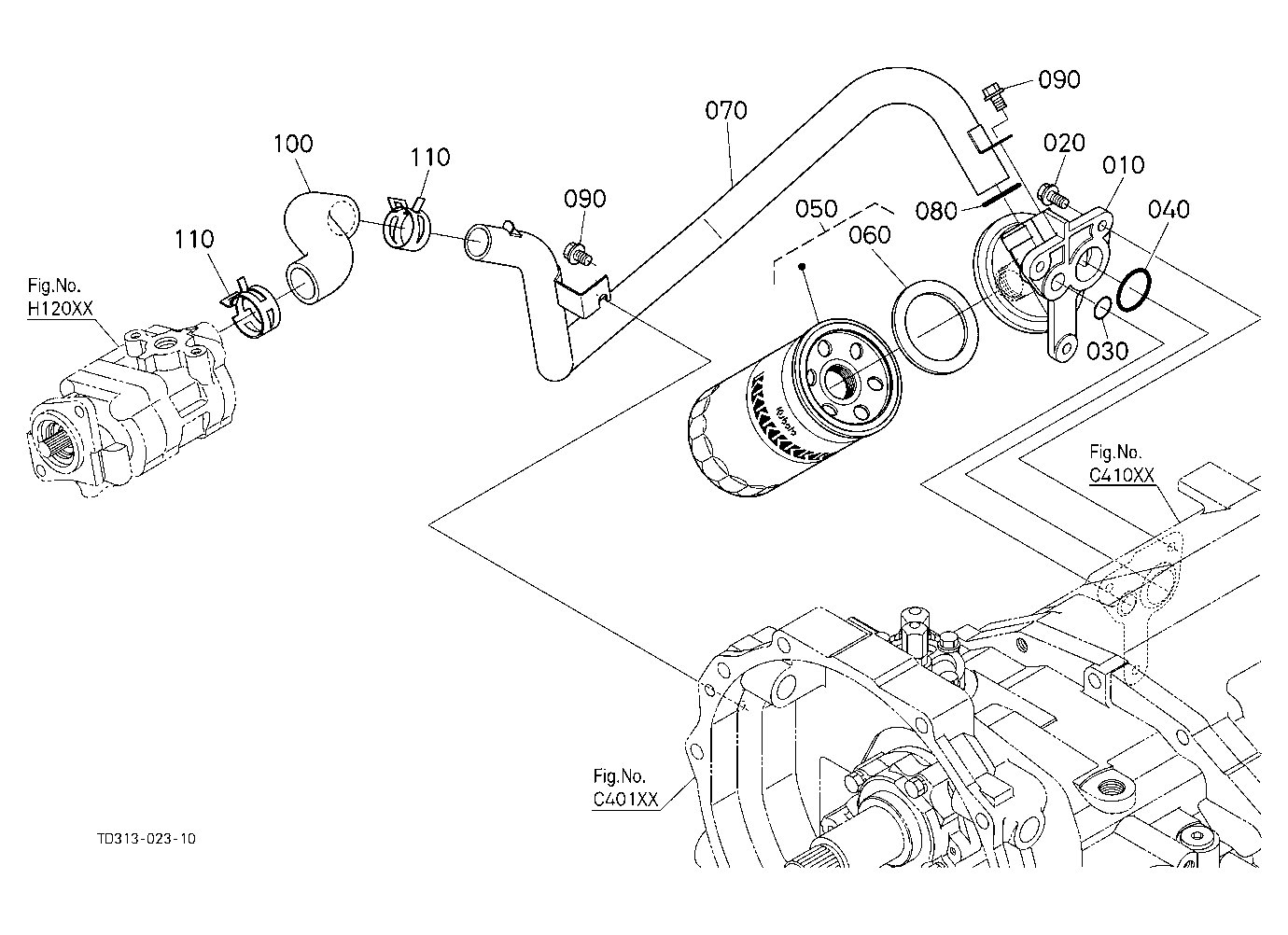 Hydraulic Oil Line (Inlet)