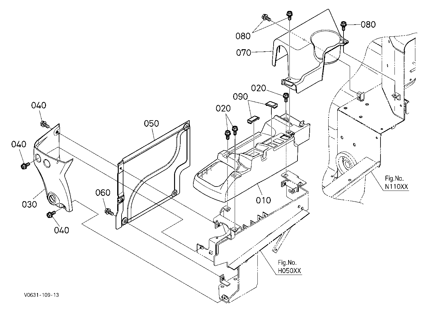 Cover (Lh) [Mechanical Hitch]