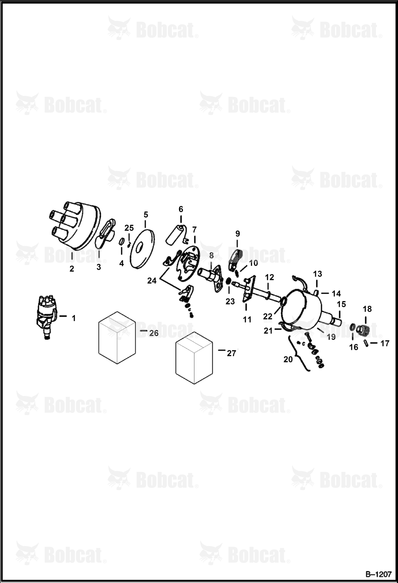 Distributor (Prestolite IAD-6004-2P) (Engine S/N 6164220 & Below)
