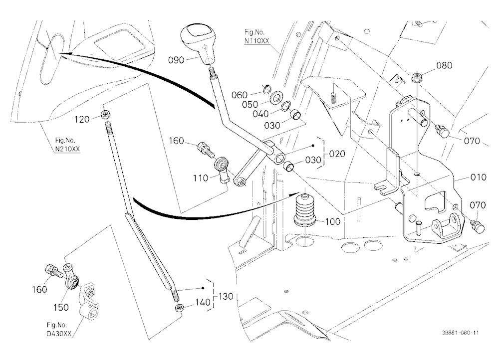 Range Gear Shift Lever
