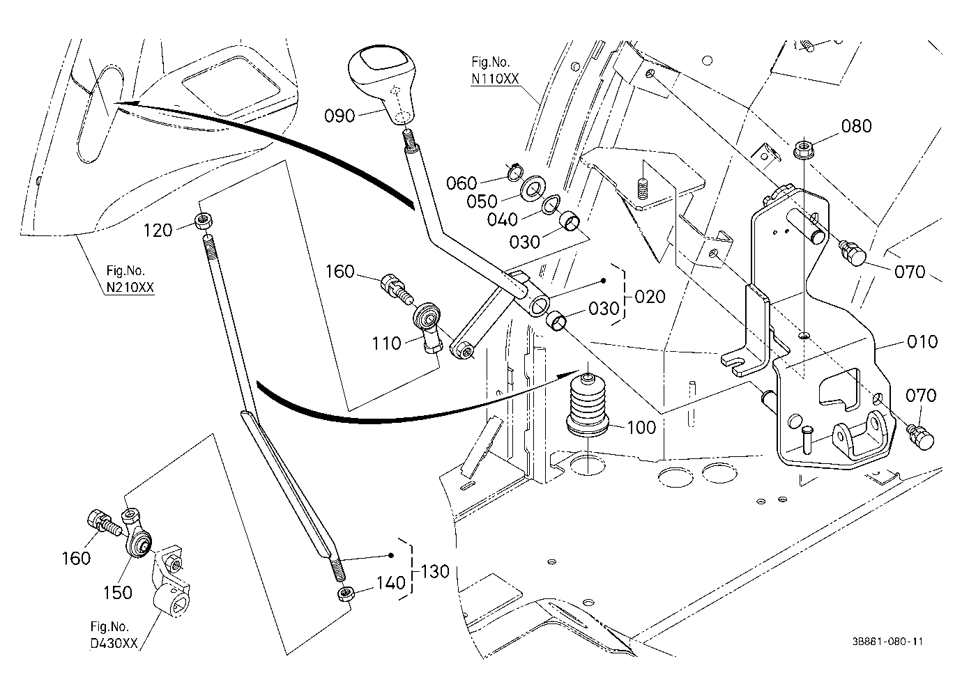 Range Gear Shift Lever