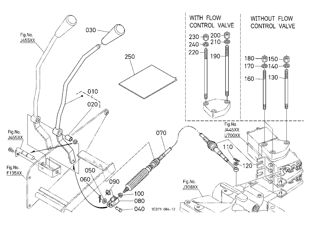 Auxiliary Control Valve Lever Kit (2Nd) [Option]