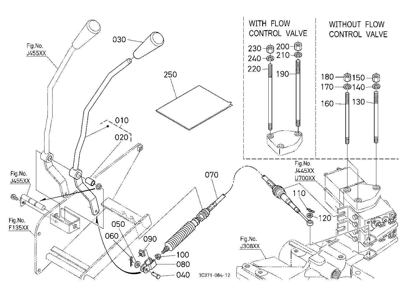 Auxiliary Control Valve Lever Kit (2Nd) [Option]