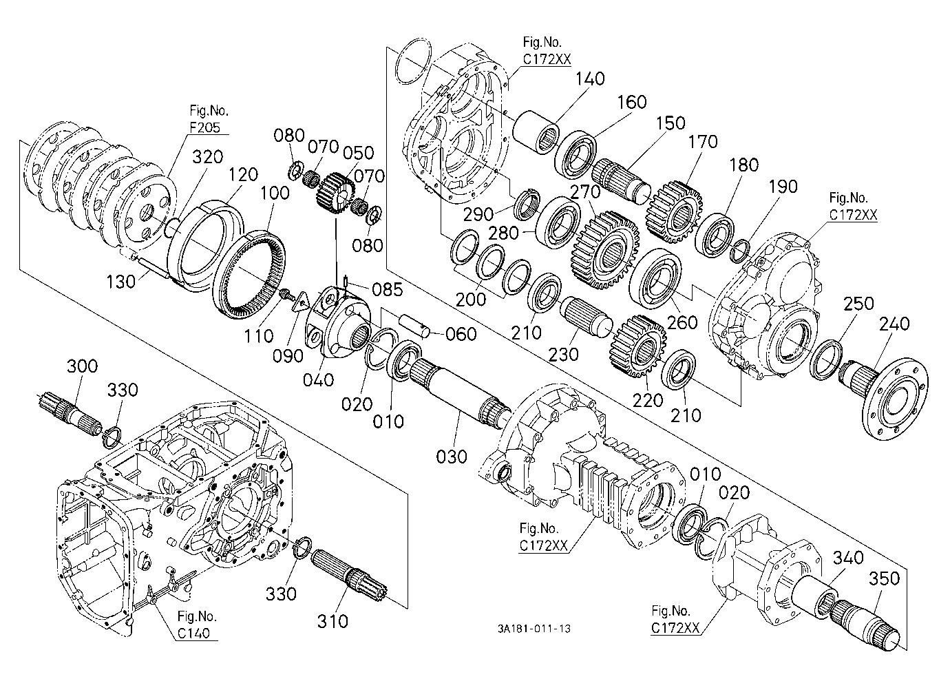 Rear Axle (With 80 Inch Tread)