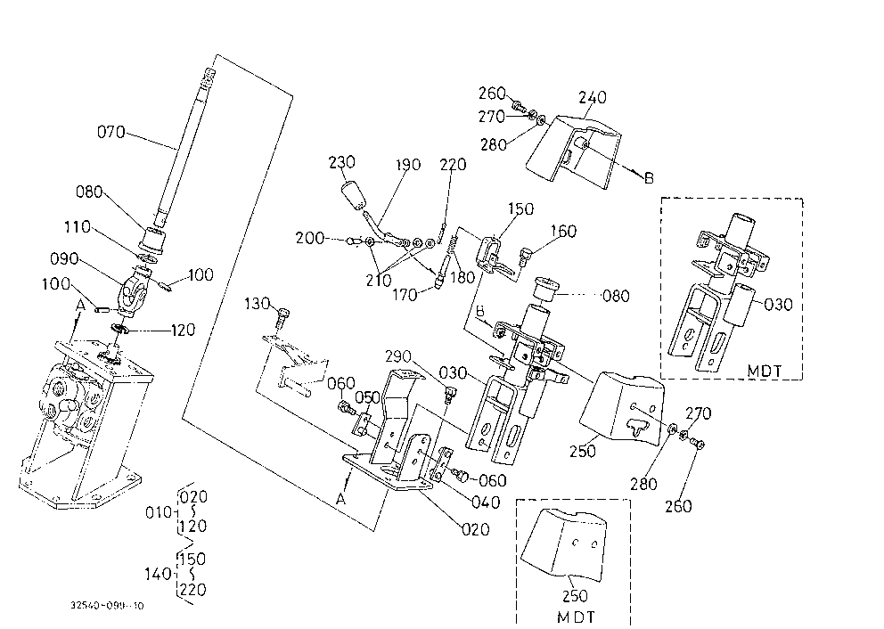 Steering Shaft And Tilt Lever
