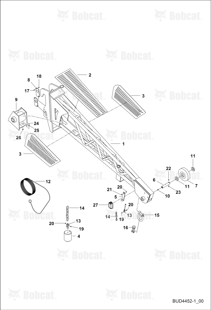 Extended Jib With Winch 1.2T 2.5M (BUD4452)