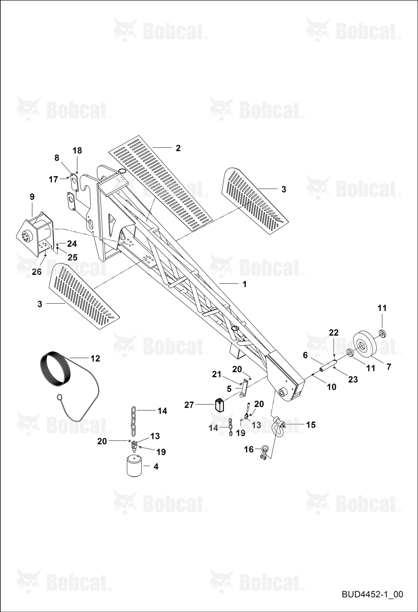 Extended Jib With Winch 1.2T 2.5M (BUD4452)