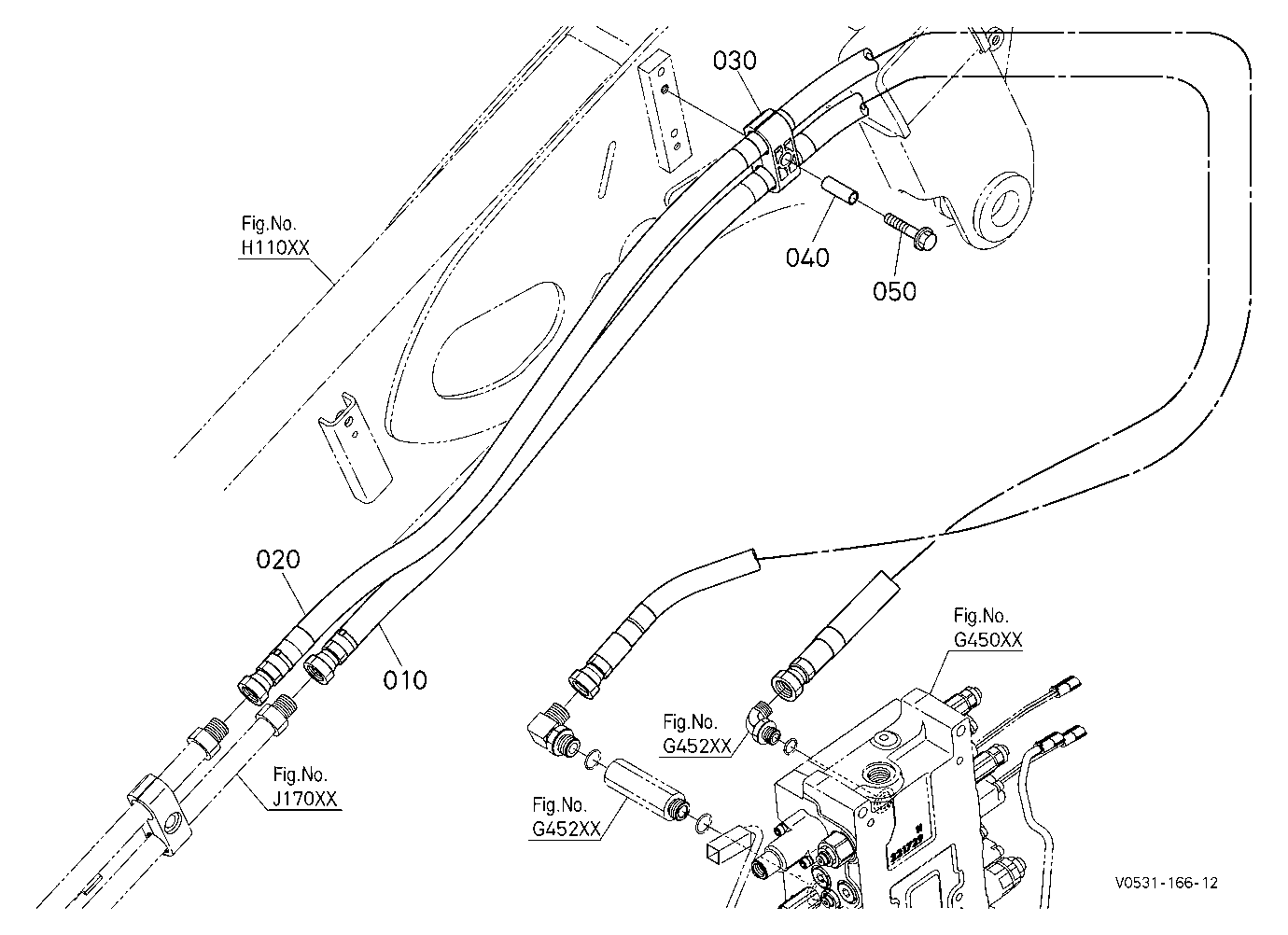Oil Piping (Bucket Rear)