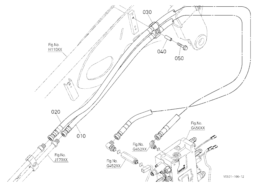 Oil Piping (Bucket Rear)