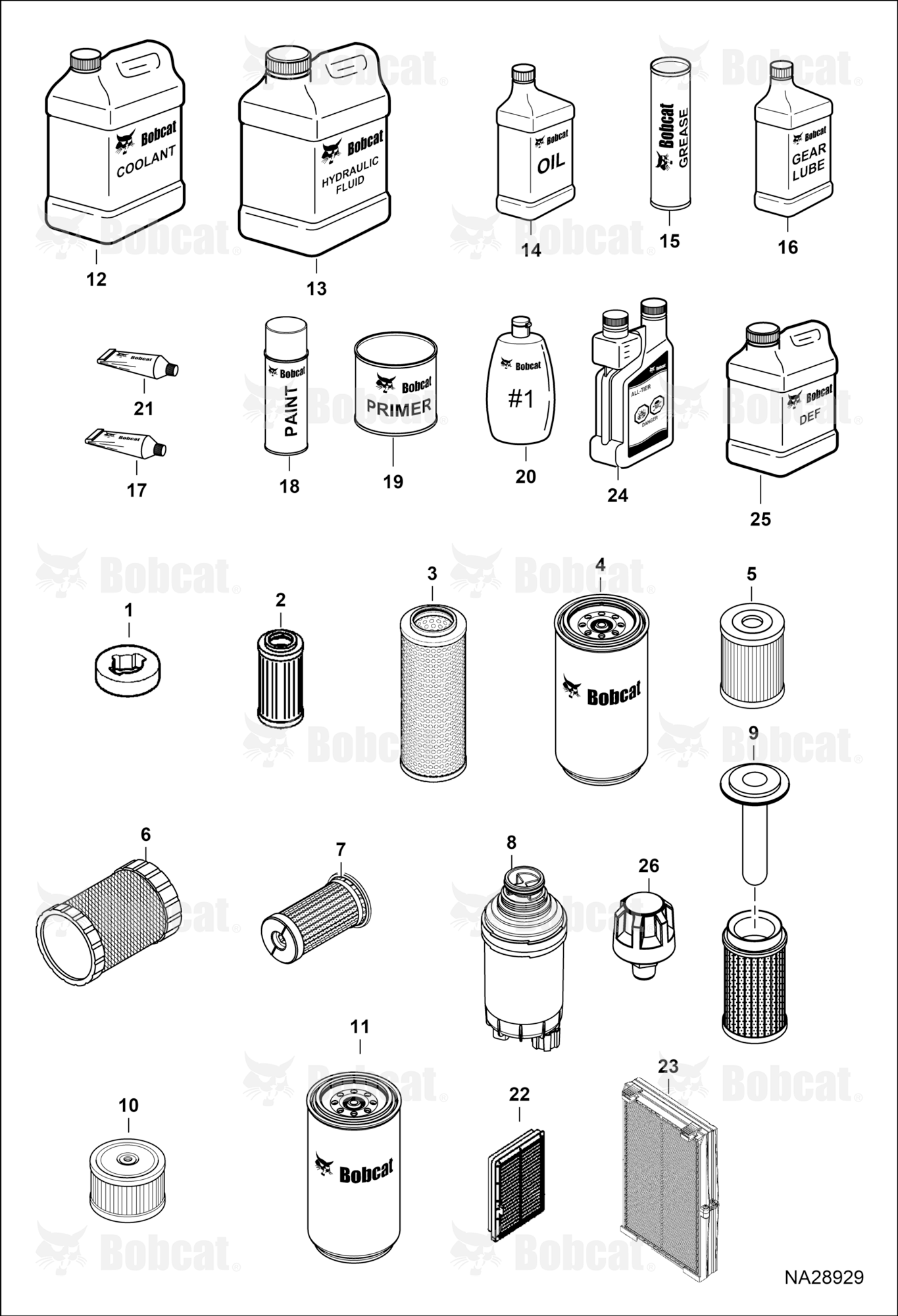 Maintenance Items (Service Parts)