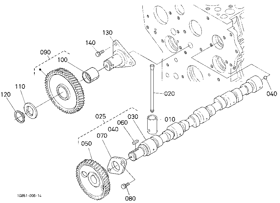Camshaft And Idle Gear Shaft