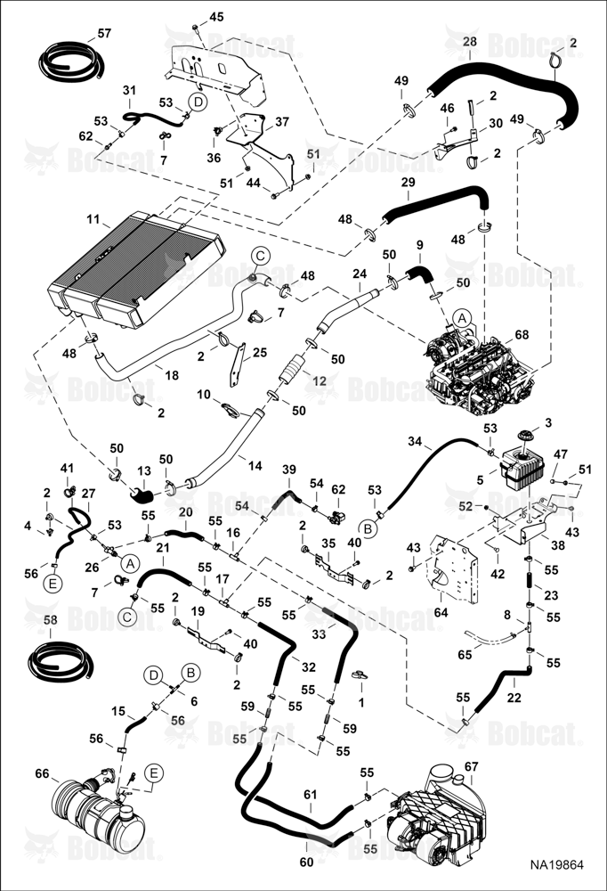 Cooling System B54Y11001 - B54Y11154