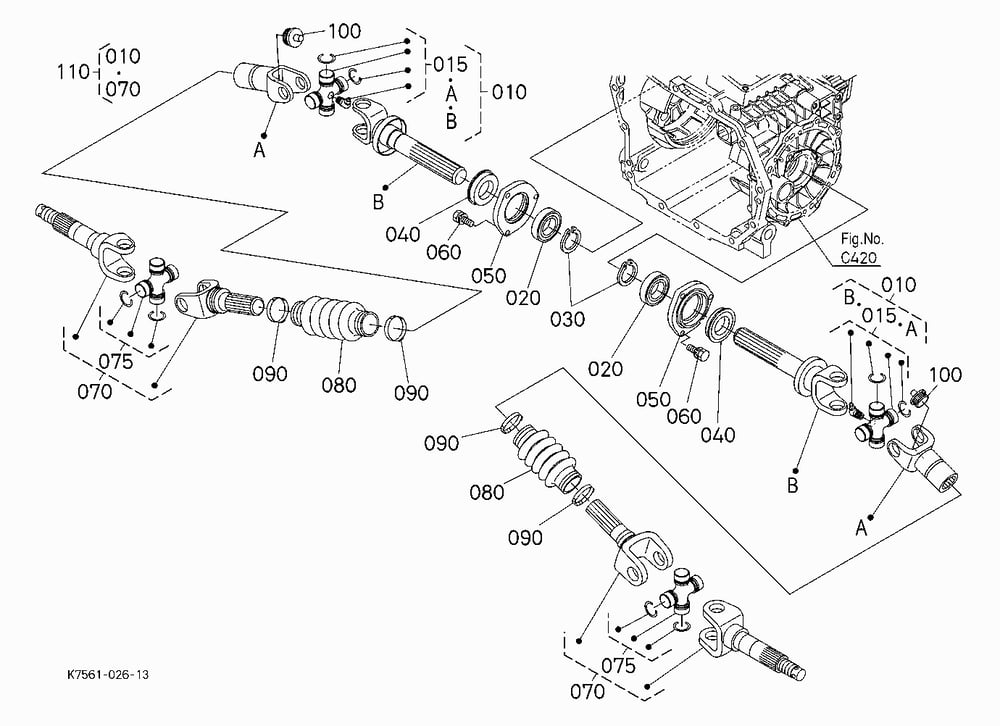 REAR WHEEL PROPELLER SHAFT